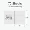 Oxford Primary Ruled Spiral Notebooks, Writing/Drawing Practice for Kids, Grades Pre-K, K-2, 70 Sheets, 8 x 10.5 Inches, Black, 3 Pack (1002542)