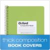 Oxford Spiral Composition Notebooks, 4 Pack, Wide Ruled Paper, 9-3/4 x 7-1/2 Inches, 80 Sheets, Assorted Pastel Covers (64946)