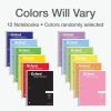 Oxford Spiral Notebook 12 Pack, Bulk College Ruled Spiral Notebooks for School, 1 Subject Writing Journal, College Ruled Paper, 8 x 10-1/2 Inches, Color Assortment May Vary, 70 Lined Sheets (65205)