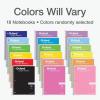 Oxford Spiral Notebook 18 Pack, Bulk College Ruled Spiral Notebooks for School, 1 Subject, College Ruled Paper, 8 x 10-1/2 Inches, 3-Hole Punch, Assorted Colors, 70 Sheets (65206)