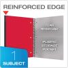 Oxford Spiral Notebook 3 Pack, 1 Subject, Wide Rule Journal, Durable Plastic Covers, 1 Pocket, 8.5 x 11 Inches, 100 Sheets, Red, Green, Blue (89802)