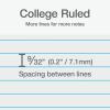 Oxford Spiral Notebook, Mini 1-Subject Journal for School, College Ruled Paper, 100 Sheets, 4-3/8 x 7 Inches, Durable Storage Pocket, Blue Cover (1002543)