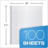 Oxford Spiral Notebooks, 1 Subject, College Ruled Paper, Durable Plastic Cover, 100 Sheets, Divider Pocket, 3 per Pack (10390), Red, Black and Blue(1-Subject)