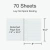 Oxford Spiral Notebooks, 1-Subject for School, Wide Ruled Paper, 70 Sheets, 8 x 10.5 Inches, Assorted Pastel Colors, 3 Pack (1002541)