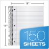 Oxford Spiral Notebooks, 3-Subject, College Ruled Paper, Durable Plastic Cover, 150 Sheets, 3 Divider Pockets, 2 Pack (10386), multi-colored(3-Subject)