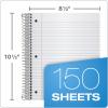 Oxford Spiral Notebooks, 3-Subject, Wide Ruled Paper, Durable Plastic Cover, 150 Sheets, 3 Divider Pockets, 2 per Pack (10385)(3-Subject)