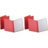 Oxford Title Panel and Border Front Report Covers, Assorted Colors, Letter Size, 25 per Box, (52513)(Red)