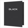 Oxford Two-Pocket Folders w/Fasteners, Blue, Letter Size, 25 per box (57702)(Black)