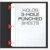 Oxford Two-Pocket Folders w/Fasteners, Blue, Letter Size, 25 per box (57702)(Black)