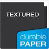 Oxford Two-Pocket Folders w/Fasteners, Blue, Letter Size, 25 per box (57702)(Black)