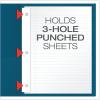 Oxford Two-Pocket Folders w/Fasteners, Blue, Letter Size, 25 per box (57702)(Blue)