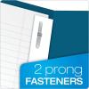 Oxford Two-Pocket Folders w/Fasteners, Blue, Letter Size, 25 per box (57702)(Blue)