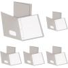 Oxford Two-Pocket Folders w/Fasteners, Blue, Letter Size, 25 per box (57702)(Gray)