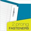 Oxford Two-Pocket Folders w/Fasteners, Blue, Letter Size, 25 per box (57702)(Light Blue)