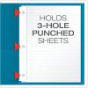 Oxford Two-Pocket Folders w/Fasteners, Blue, Letter Size, 25 per box (57702)(Light Blue)
