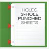 Oxford Two-Pocket Folders w/Fasteners, Blue, Letter Size, 25 per box (57702)(Light Green)