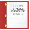 Oxford Two-Pocket Folders w/Fasteners, Blue, Letter Size, 25 per box (57702)(Red)