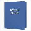Oxford Two-Pocket Folders w/Fasteners, Blue, Letter Size, 25 per box (57702)(Royal Blue)