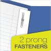 Oxford Two-Pocket Folders w/Fasteners, Blue, Letter Size, 25 per box (57702)(Royal Blue)