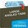Pendaflex® Hanging File Folder Plastic Tabs, Clear, Pack Of 25(Blue)