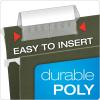 Pendaflex® Hanging File Folder Plastic Tabs, Clear, Pack Of 25(Clear)