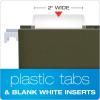 Pendaflex® Hanging File Folder Plastic Tabs, Clear, Pack Of 25(Clear)