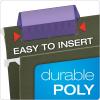 Pendaflex® Hanging File Folder Plastic Tabs, Clear, Pack Of 25(Violet)