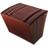 Pendaflex PFXER17D ER17D Earthwise Leather-Look Expanding File, Open Top, 1-31 Index, 12 x 10, Letter, Red(Letter)