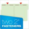 Pendaflex Pressboard Fastener Folders, 2 Fasteners, Letter Size, Light Green, 1″ Expansion, 1/3-Cut in Left, Right, Center Positions, 25 Per Box (17178EE)(Letter)
