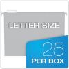 Pendaflex Recycled Hanging Folders, Letter Size, Navy, 1/5 Cut, 25/BX (81615EE)(Gray)