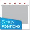 Pendaflex Recycled Hanging Folders, Letter Size, Navy, 1/5 Cut, 25/BX (81615EE)(Gray)