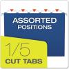 Pendaflex Recycled Hanging Folders, Letter Size, Navy, 1/5 Cut, 25/BX (81615EE)(Navy)