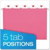 Pendaflex Recycled Hanging Folders, Letter Size, Navy, 1/5 Cut, 25/BX (81615EE)(Pink)