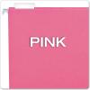 Pendaflex Recycled Hanging Folders, Letter Size, Navy, 1/5 Cut, 25/BX (81615EE)(Pink)
