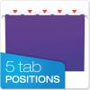 Pendaflex Recycled Hanging Folders, Letter Size, Navy, 1/5 Cut, 25/BX (81615EE)(Violet)