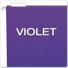 Pendaflex Recycled Hanging Folders, Letter Size, Navy, 1/5 Cut, 25/BX (81615EE)(Violet)