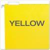 Pendaflex Recycled Hanging Folders, Letter Size, Navy, 1/5 Cut, 25/BX (81615EE)(Yellow)