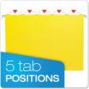 Pendaflex Recycled Hanging Folders, Letter Size, Navy, 1/5 Cut, 25/BX (81615EE)(Yellow)