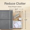 Pendaflex Stackable Drawer, Durable Plastic, Silicon Handles, Tinted Drawers, Double, Gray, 9″ x 7″ x 3.5″, Medium, 1 Piece (41793)(Large  Single)