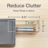 Pendaflex Stackable Drawer, Durable Plastic, Silicon Handles, Tinted Drawers, Double, Gray, 9″ x 7″ x 3.5″, Medium, 1 Piece (41793)(Medium  Double)