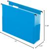 Pendaflex SureHook Reinforced Hanging Box File, 3″, Letter, Blue, 1/5 Cut, 25/BX (59203)(Poly)