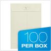 Quality Park, Clasp Envelopes, Gummed, Executive Gray, 10×13, 100 per box (38597)(6.5 x 9.5 Inches)