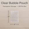 Quality Park Clear Bubble Pouches, Cushioned Packing and Shipping Bags, Great for Storage or Mailing, Reusable, 4″x 6″, 200/box (QUA85921)