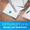 Quality Park Large Poly Mailers, 10 x 13 Lightweight Shipping Envelopes, Redi-Strip Peel Off Closure, Box of 100, Teal (QUA85765)(White)