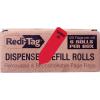 Redi-Tag 6-Roll Refill, Non-Arrow Dispenser Flags Firmar Aqui (Sign Here), Spanish Language, Red (91004)(Red)