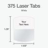 Redi-Tag Laser Index Tabs, Divider Tabs, Permanent Adhesive Index Labels, Customizable Divider Labels, Divider Labels for School, Home and Office, 1-1/8″ x 1-1/4″, White, 375 Tabs, (B39017)(375 Tabs per Pack)