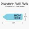 Refill,Flags,’Sign HERE’,BE(6 Pack Refill Rolls)