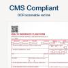 TOPS Health Insurance Claim Forms for Laser Printer, 8.5 x 11 inches, 500 Sheets per Pack (50126RV)
