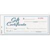 Adams Gift Certificate Book, Carbonless, Single Paper, 3.4 x 8 Inches, White/Canary, 2-Part, 25 Numbered Certificates Plus Store Sign (GFTC1)