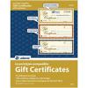 Adams Gift Certificates, Laser/Inkjet Compatible, 3-Up, 30 per Pack with Envelopes (GFTLZ),White